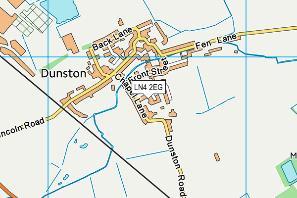 LN4 2EG map - OS VectorMap District (Ordnance Survey)