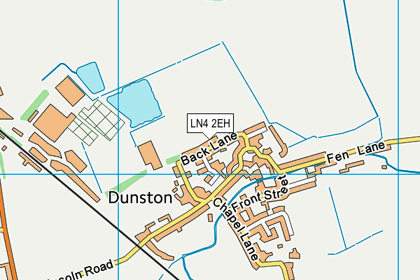 Dunston St Peters Ce School map (LN4 2EH) - OS VectorMap District (Ordnance Survey)