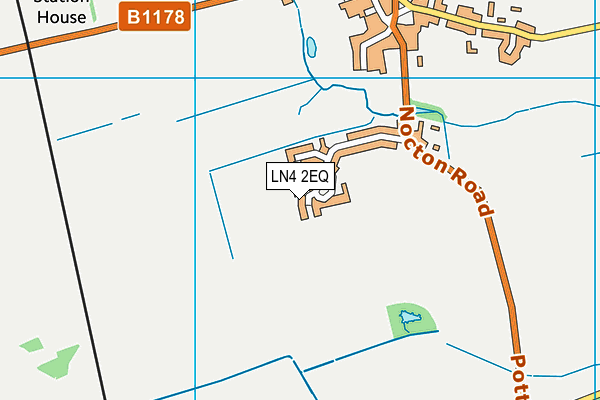 LN4 2EQ map - OS VectorMap District (Ordnance Survey)