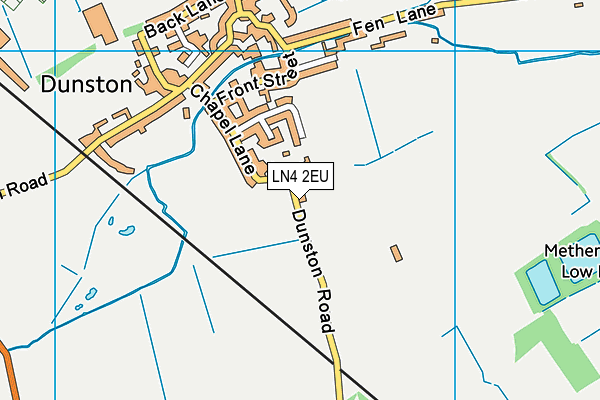 LN4 2EU map - OS VectorMap District (Ordnance Survey)
