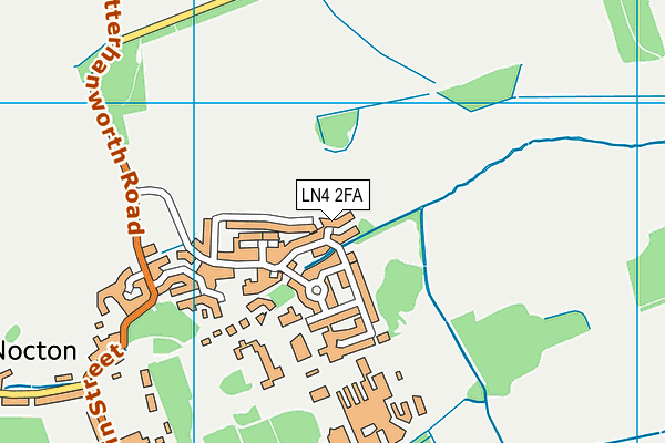 LN4 2FA map - OS VectorMap District (Ordnance Survey)