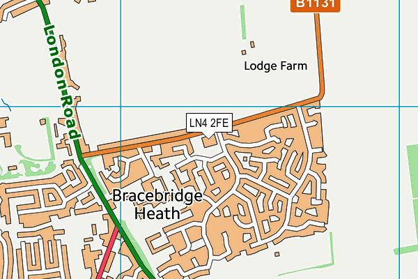 LN4 2FE map - OS VectorMap District (Ordnance Survey)