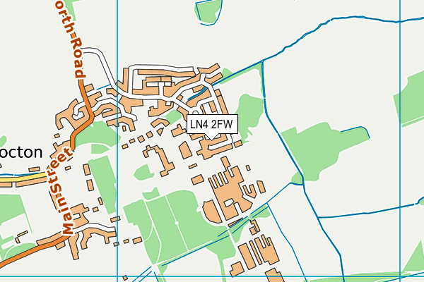 LN4 2FW map - OS VectorMap District (Ordnance Survey)
