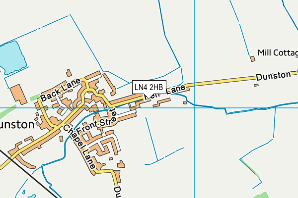 LN4 2HB map - OS VectorMap District (Ordnance Survey)