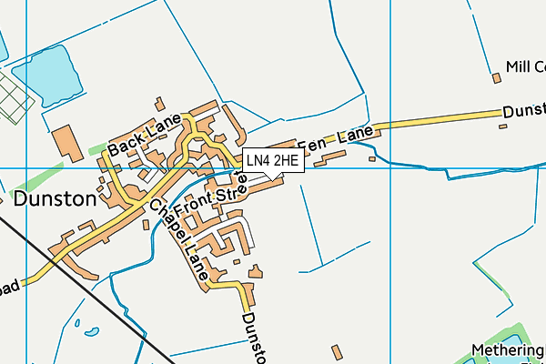 LN4 2HE map - OS VectorMap District (Ordnance Survey)
