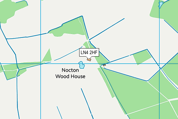 LN4 2HF map - OS VectorMap District (Ordnance Survey)