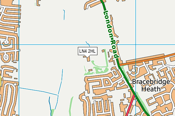 LN4 2HL map - OS VectorMap District (Ordnance Survey)