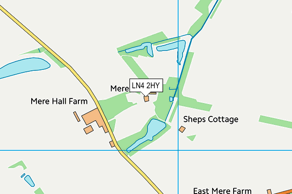 LN4 2HY map - OS VectorMap District (Ordnance Survey)