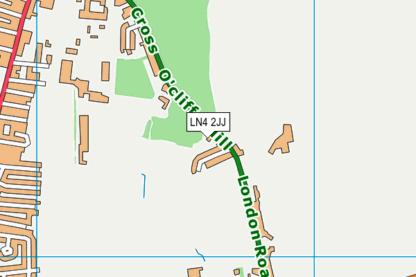 LN4 2JJ map - OS VectorMap District (Ordnance Survey)