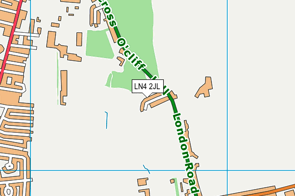 LN4 2JL map - OS VectorMap District (Ordnance Survey)