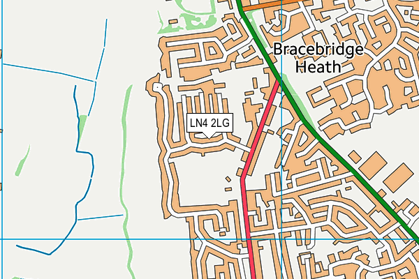 LN4 2LG map - OS VectorMap District (Ordnance Survey)