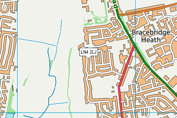 LN4 2LJ map - OS VectorMap District (Ordnance Survey)