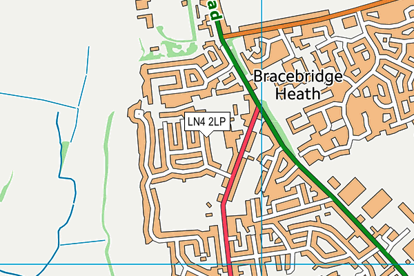 LN4 2LP map - OS VectorMap District (Ordnance Survey)
