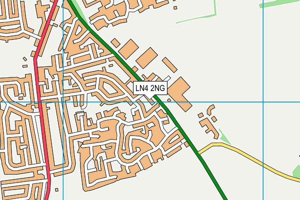 LN4 2NG map - OS VectorMap District (Ordnance Survey)