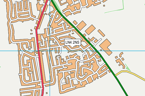 LN4 2NS map - OS VectorMap District (Ordnance Survey)