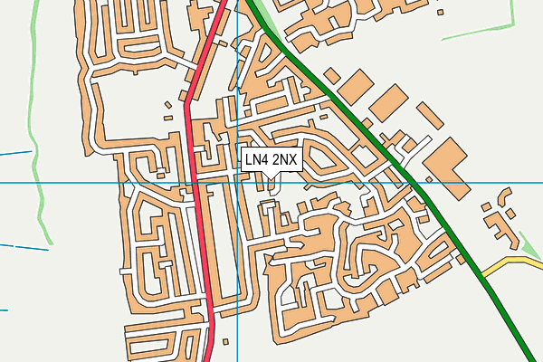 LN4 2NX map - OS VectorMap District (Ordnance Survey)