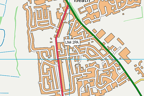 LN4 2PA map - OS VectorMap District (Ordnance Survey)