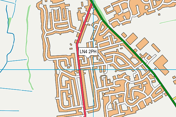 LN4 2PH map - OS VectorMap District (Ordnance Survey)