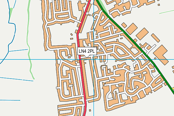 LN4 2PL map - OS VectorMap District (Ordnance Survey)