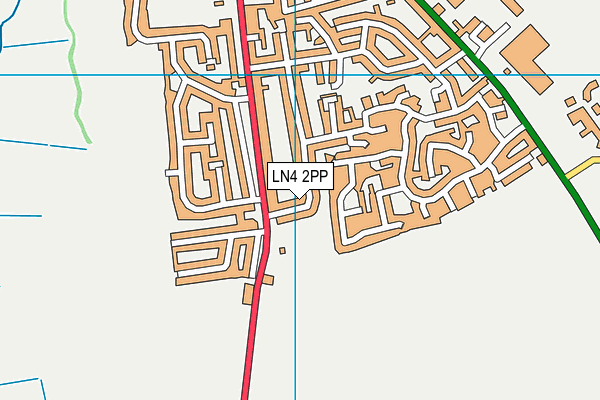 LN4 2PP map - OS VectorMap District (Ordnance Survey)