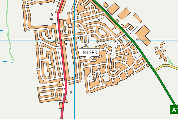 LN4 2PR map - OS VectorMap District (Ordnance Survey)