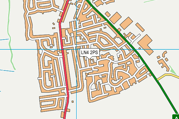 LN4 2PS map - OS VectorMap District (Ordnance Survey)