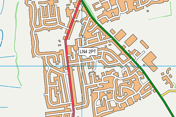 LN4 2PT map - OS VectorMap District (Ordnance Survey)