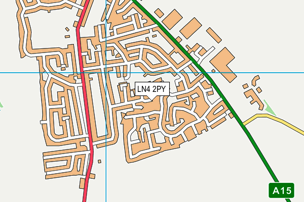 LN4 2PY map - OS VectorMap District (Ordnance Survey)