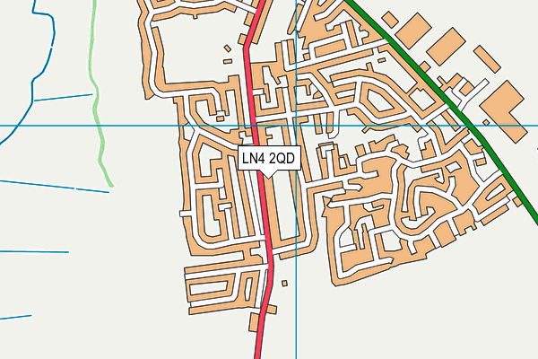 LN4 2QD map - OS VectorMap District (Ordnance Survey)