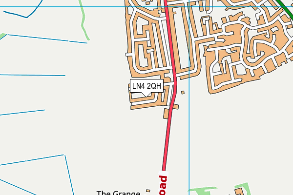 LN4 2QH map - OS VectorMap District (Ordnance Survey)