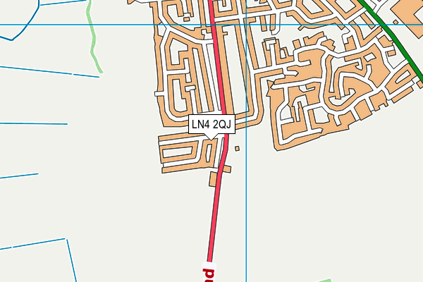 LN4 2QJ map - OS VectorMap District (Ordnance Survey)