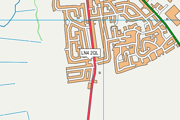 LN4 2QL map - OS VectorMap District (Ordnance Survey)