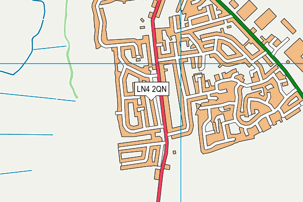 LN4 2QN map - OS VectorMap District (Ordnance Survey)