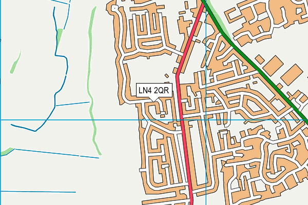 LN4 2QR map - OS VectorMap District (Ordnance Survey)