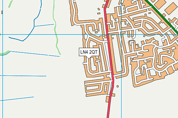 LN4 2QT map - OS VectorMap District (Ordnance Survey)
