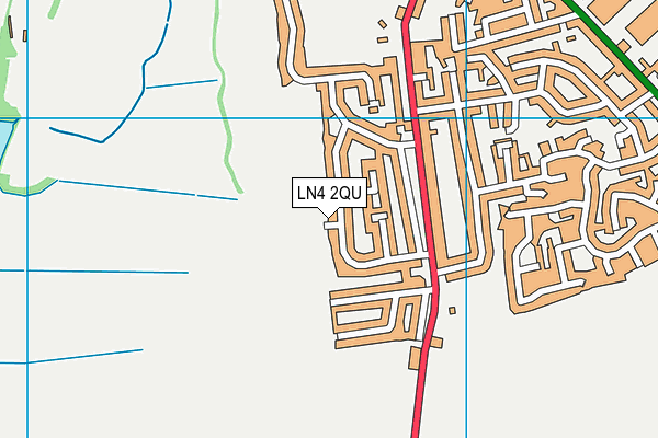 LN4 2QU map - OS VectorMap District (Ordnance Survey)