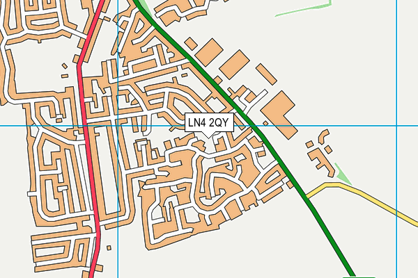 LN4 2QY map - OS VectorMap District (Ordnance Survey)
