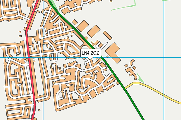 LN4 2QZ map - OS VectorMap District (Ordnance Survey)