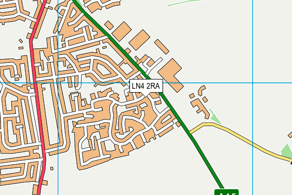 LN4 2RA map - OS VectorMap District (Ordnance Survey)