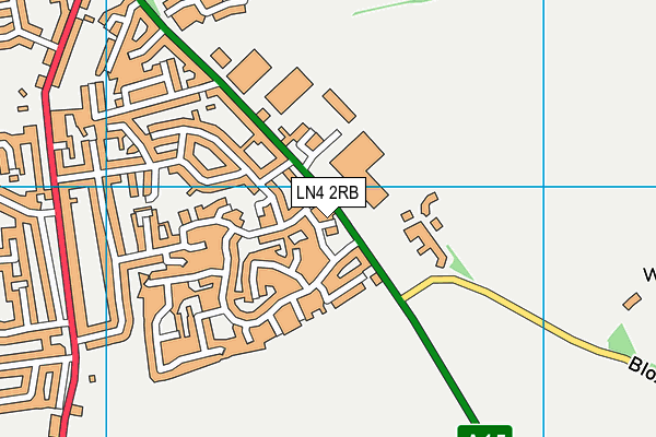 LN4 2RB map - OS VectorMap District (Ordnance Survey)