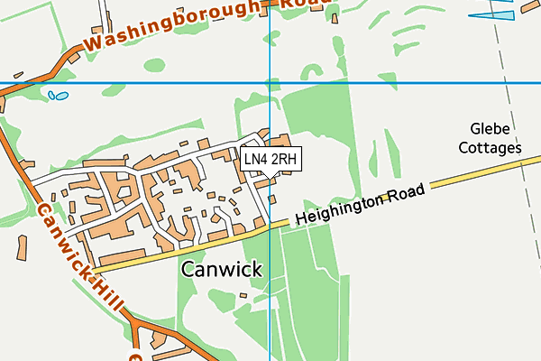 LN4 2RH map - OS VectorMap District (Ordnance Survey)