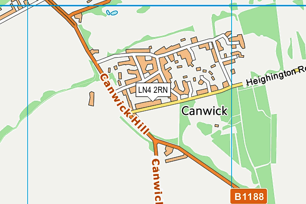 Canwick Playing Field map (LN4 2RN) - OS VectorMap District (Ordnance Survey)