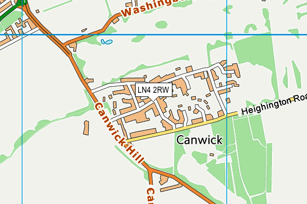 LN4 2RW map - OS VectorMap District (Ordnance Survey)