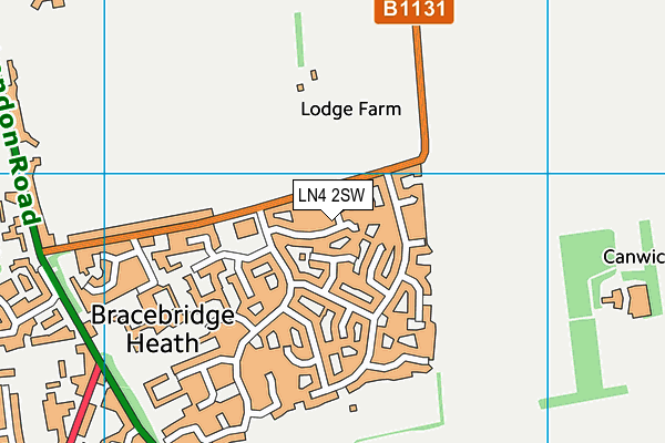 LN4 2SW map - OS VectorMap District (Ordnance Survey)
