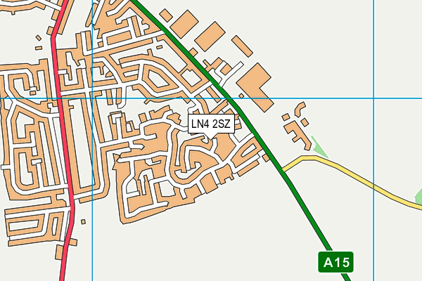 LN4 2SZ map - OS VectorMap District (Ordnance Survey)