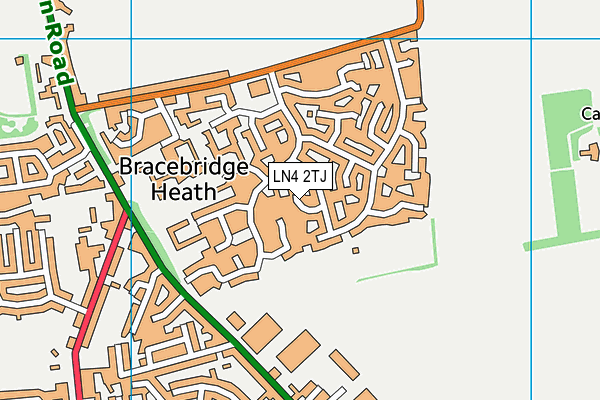 LN4 2TJ map - OS VectorMap District (Ordnance Survey)