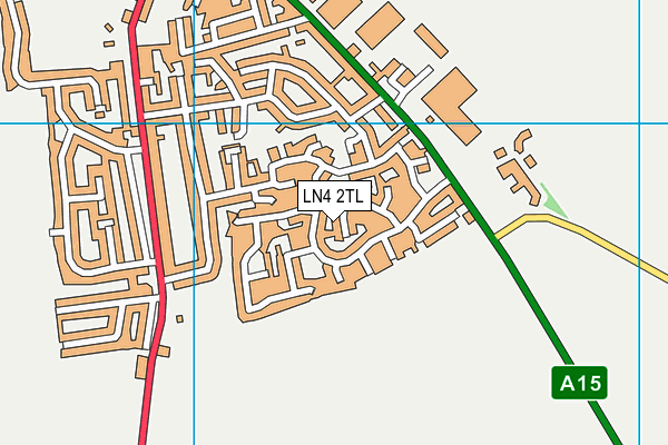 LN4 2TL map - OS VectorMap District (Ordnance Survey)
