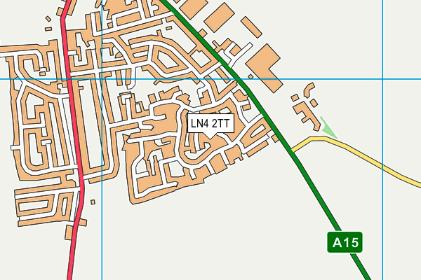 LN4 2TT map - OS VectorMap District (Ordnance Survey)