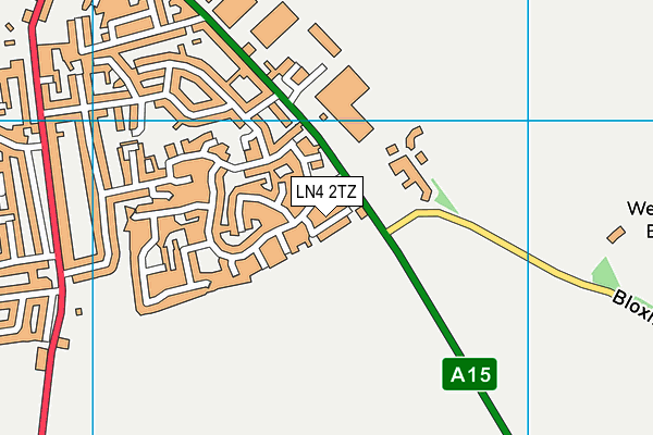 LN4 2TZ map - OS VectorMap District (Ordnance Survey)
