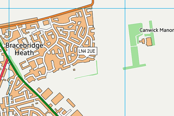 LN4 2UE map - OS VectorMap District (Ordnance Survey)